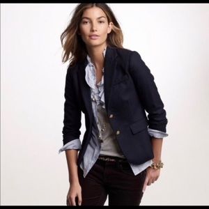 JCrew SchoolBoy Blazer Navy & Gold